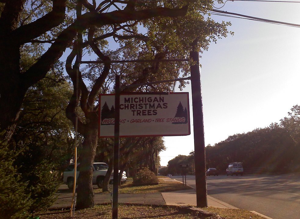 Michigan Christmas Trees? West Ave, San Antonio Flickr