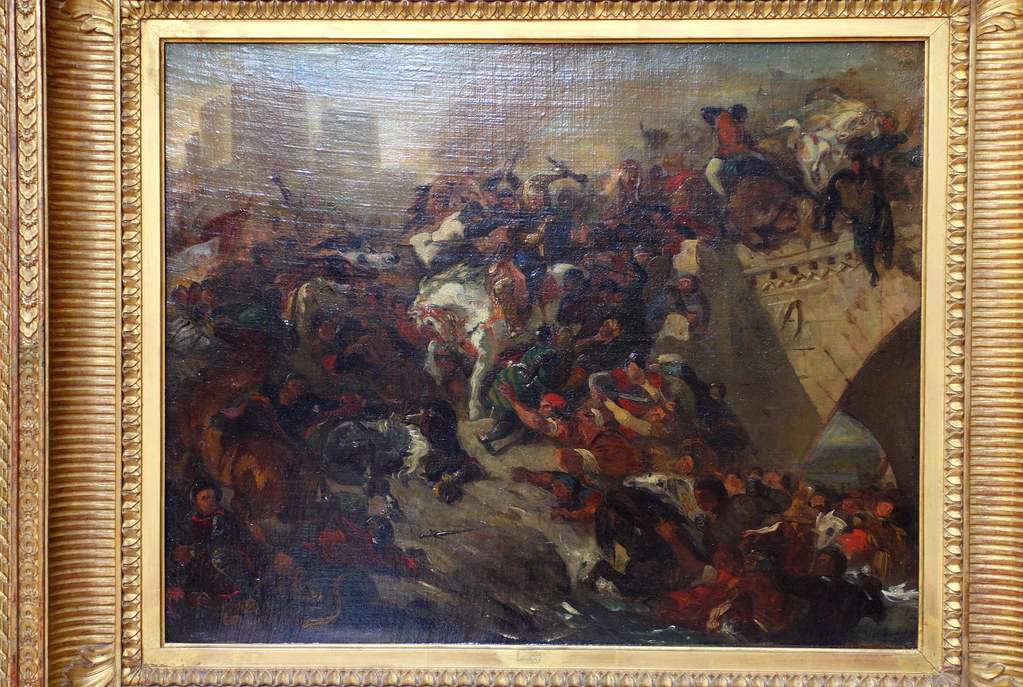Eugène DELACROIX, Bataille de Taillebourg gagnée par Saint… Flickr