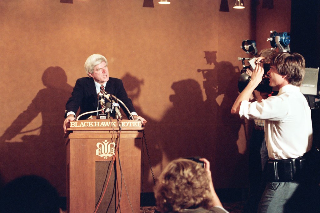Phil Donahue 1981 Davenport, Iowa October, 1981 Alan Light Flickr