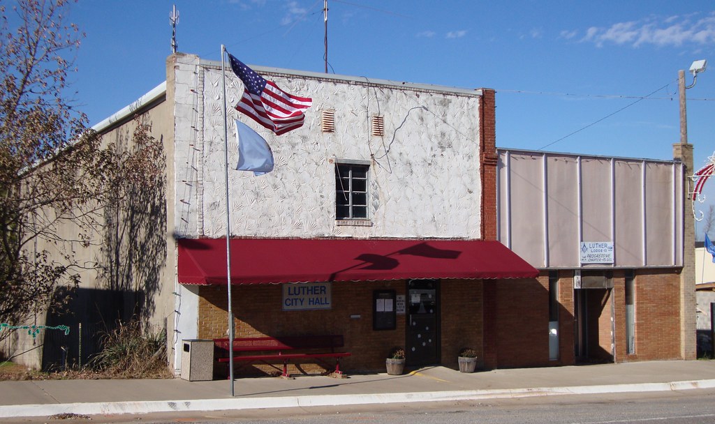 Luther, Oklahoma City Hall and Masonic Lodge The city hall… Flickr