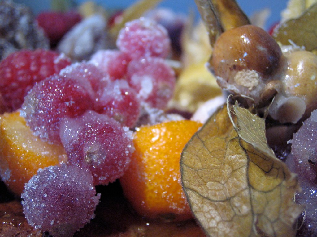 frosted fruit, decoration for bespoke birthday cake create… Flickr