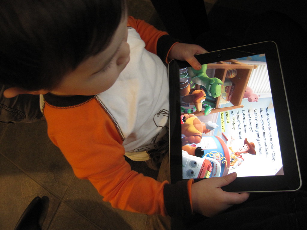 reading toy story on ipad jencu Flickr