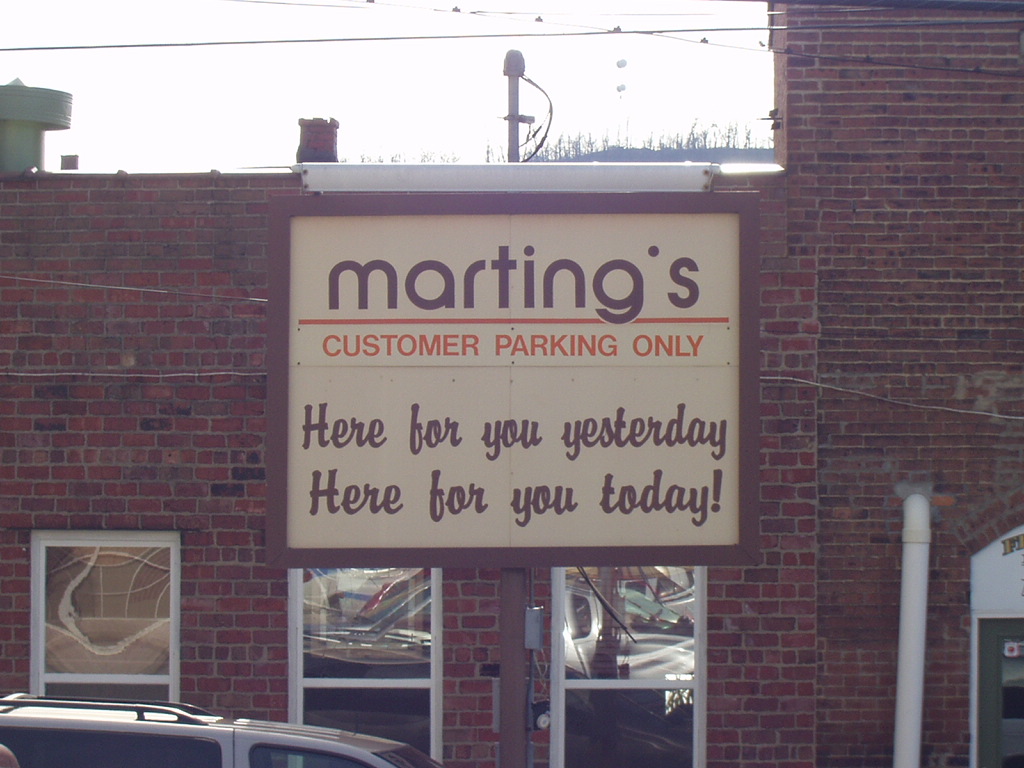 Martings sign, Portsmouth, Ohio Marting's Department store… Flickr