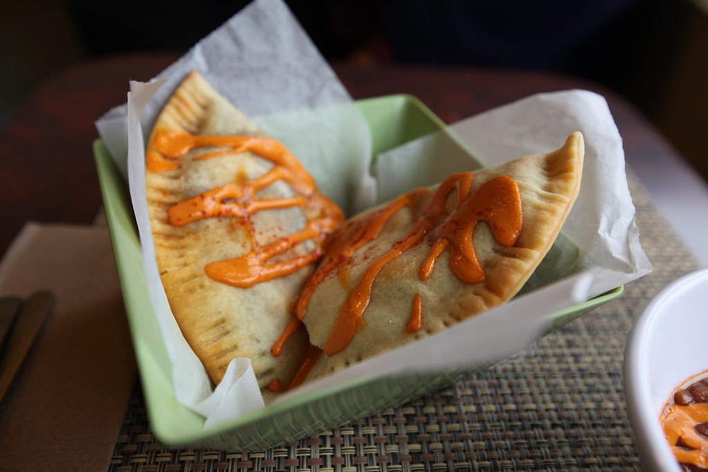 vegan empanada street food, columbus, oh www.cuteanddelici… Miss