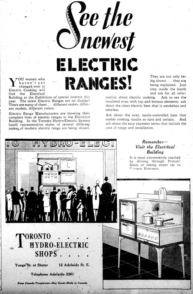 Vintage Ad 972 See the Newest Electric Ranges! Source T… Flickr