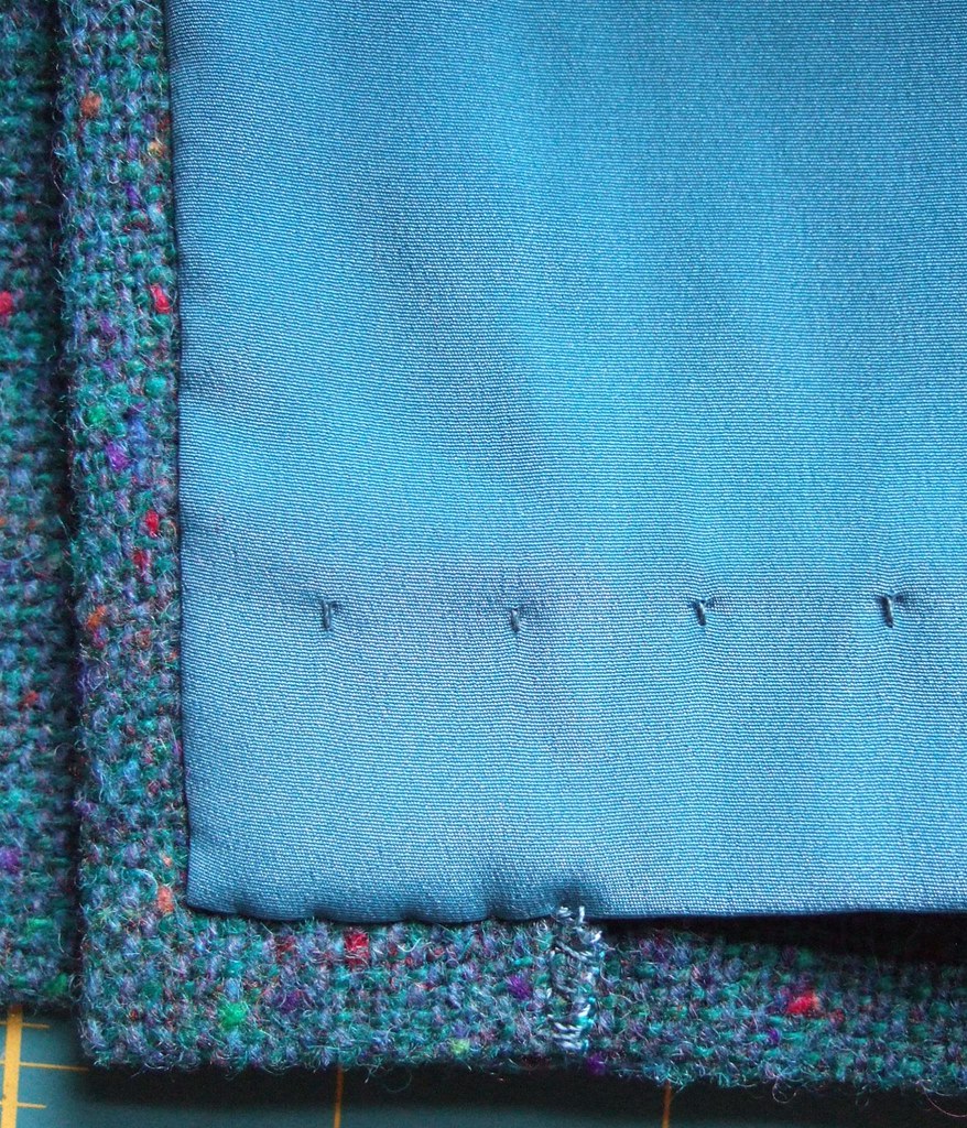 Lined skirt vent detail To finish the lower edge sew the … Flickr