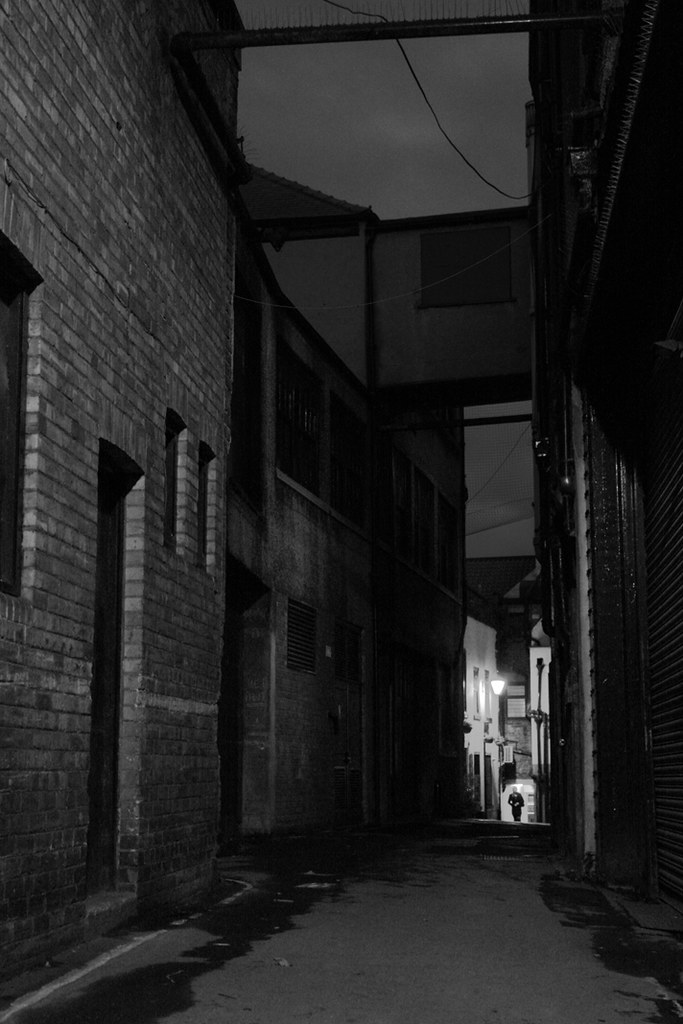 Darlington Back Alley Autumn Back alley show at dusk Flickr