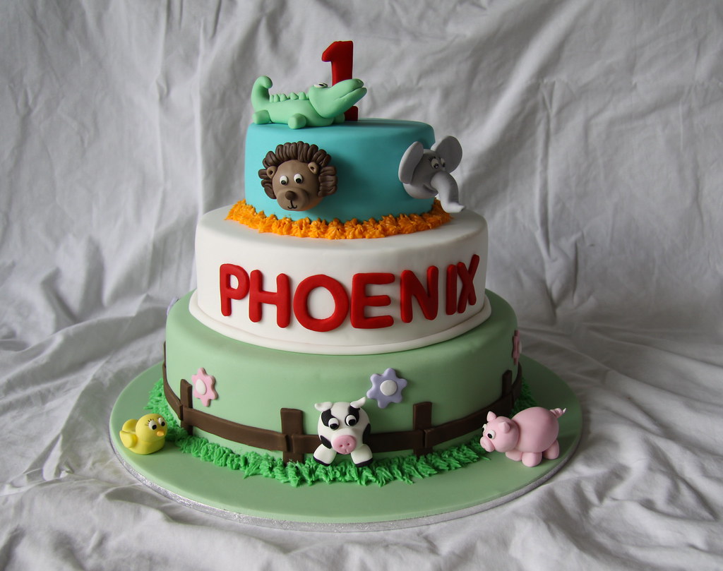 Phoenix 1st Birthday Cake a photo on Flickriver