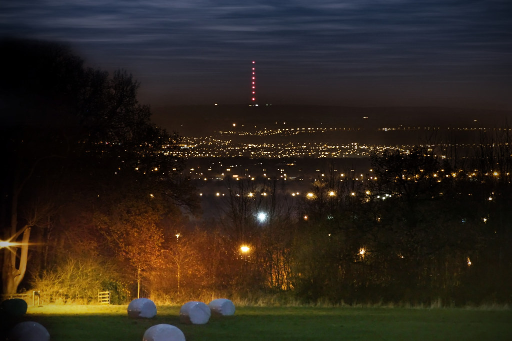 Parrs Wood to Winter Hill Through my Window Here's a nigh… Flickr