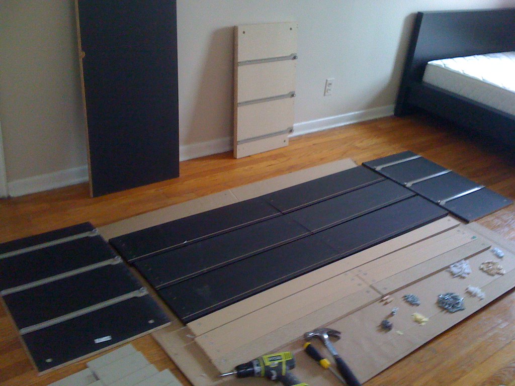 IKEA Malm 6 Drawer Dresser All Parts seperated and laid … Flickr