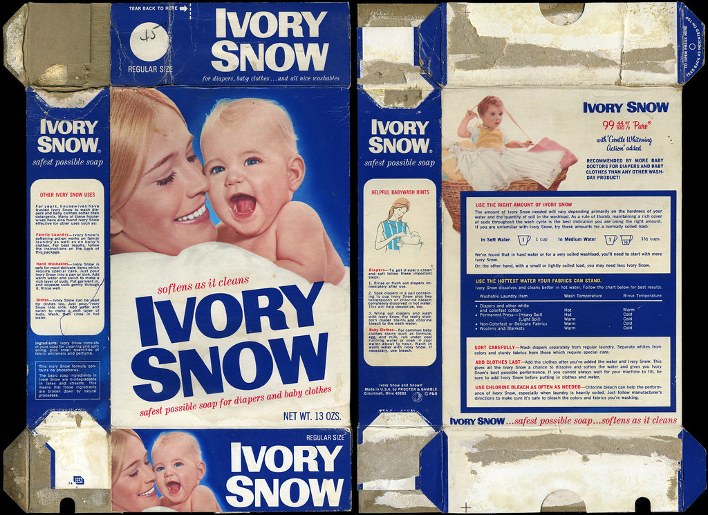 Proctor & Gamble Ivory Snow featuring Marilyn Chambers… Flickr