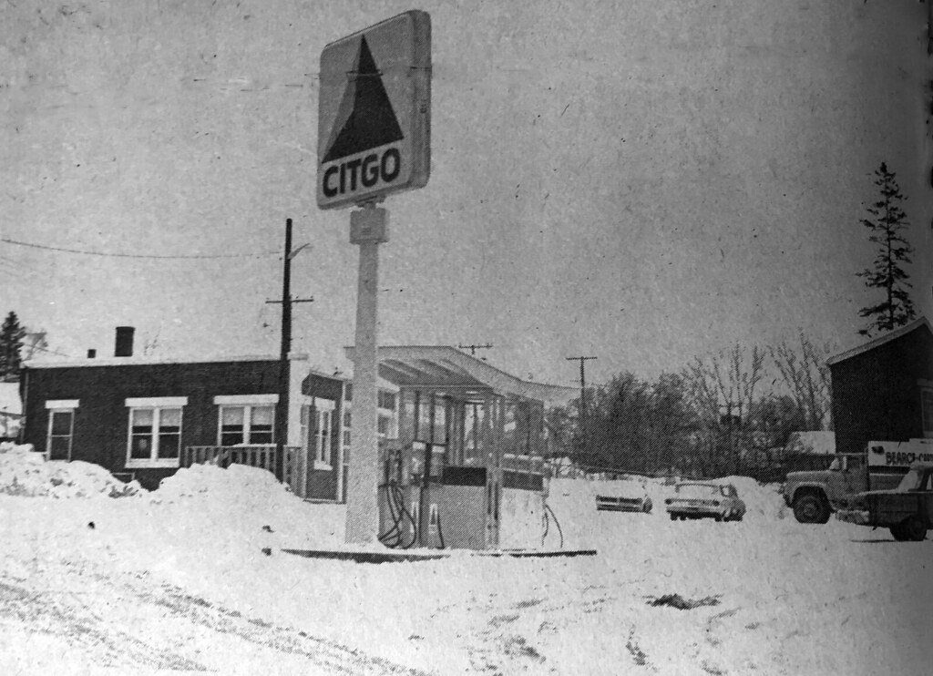 Caribou Maine, Mobil Station S. Main, 1967, photo credit, … Flickr