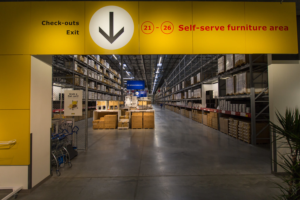 Ikea Self Serve Warehouse On grand opening day of the new … Flickr