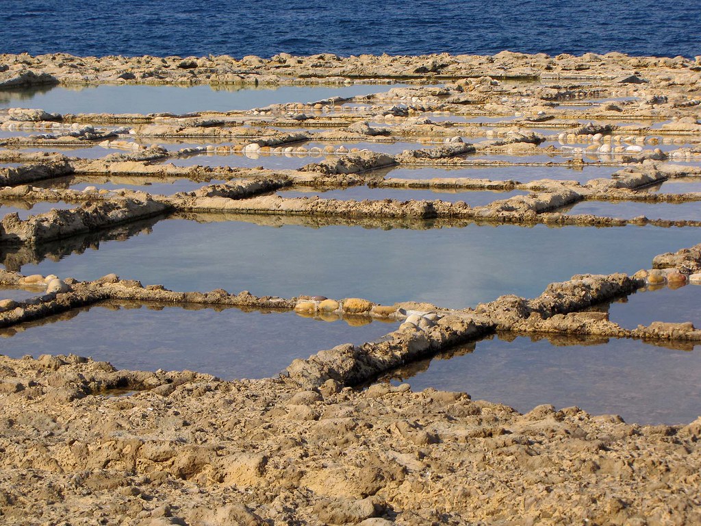 Qbajjar Salt Flats, Gozo, Maltese Islands Closeup of the … Flickr