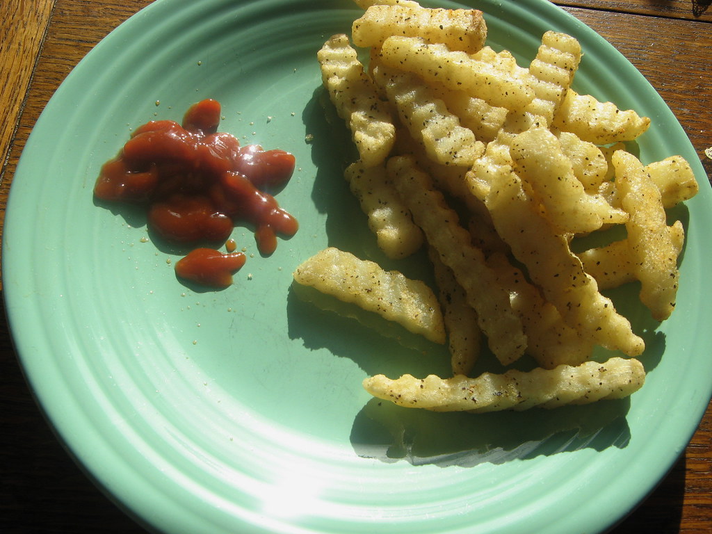 LUNCH Alexia organic salt and pepper fries. They're so goo… Flickr