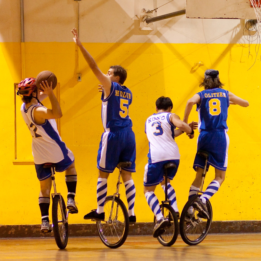 Berkeley Revolution Unicycle Basketball exhibition game in… Flickr