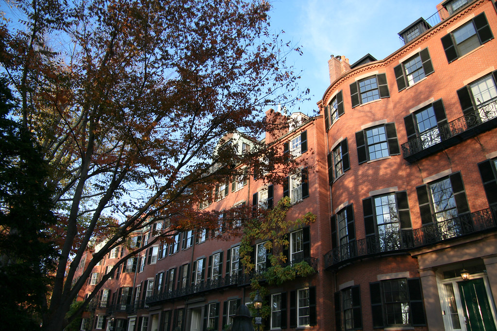 Louisburg Square Trees and houses in Louisburg Square, Bea… Flickr