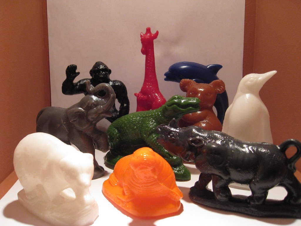 Wax mold zoo animals Scott Flickr