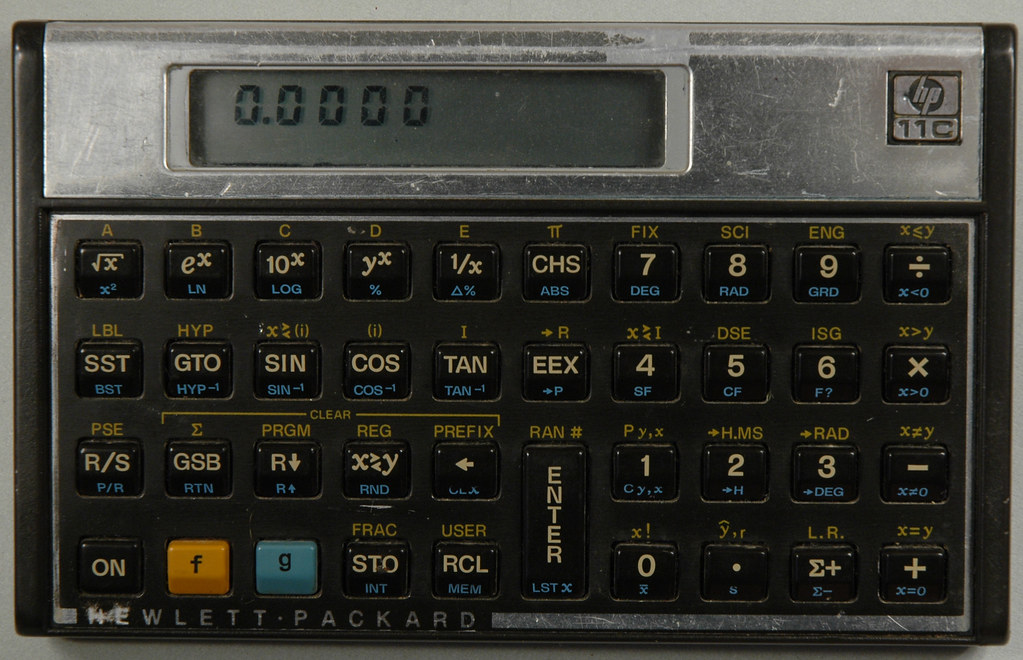 HP 11C Programmable Calculator The HP11C was a mid range … Flickr