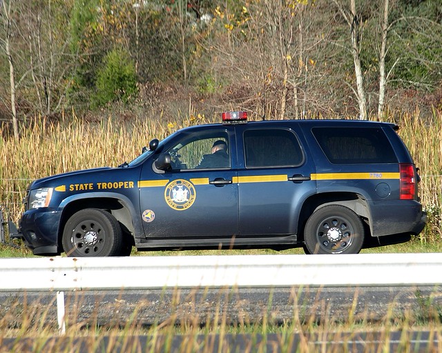 New York State Trooper Police Car, Interstate 87, MaldenonHudson, New
