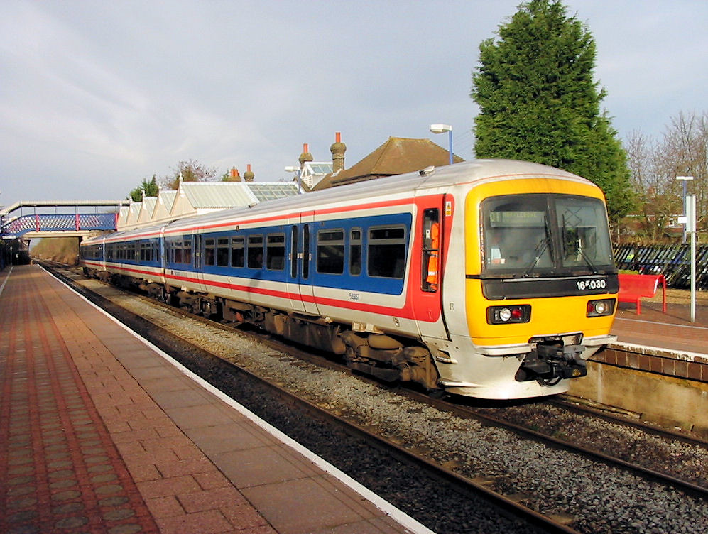 165030 at Stoke Mandeville Memories of NSE livery 165030 … Flickr