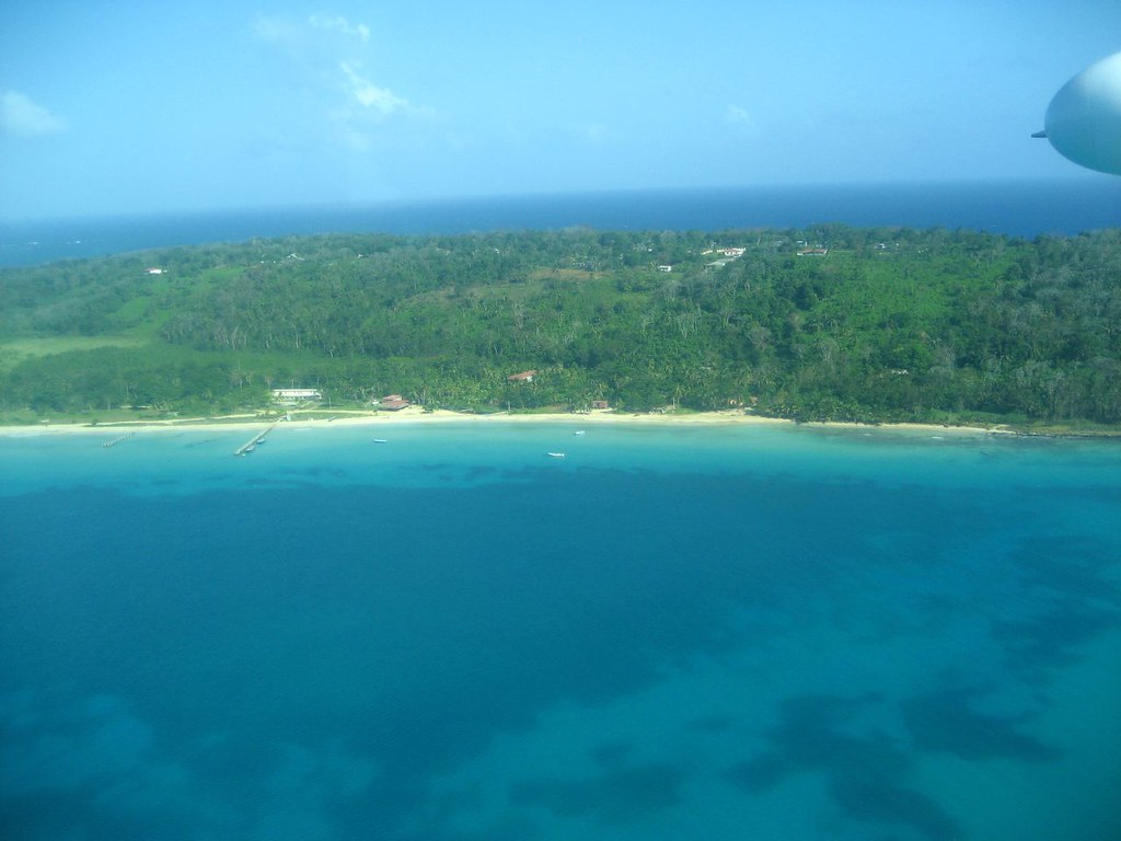 Great Corn Island from the airplane fabulousfabs Flickr