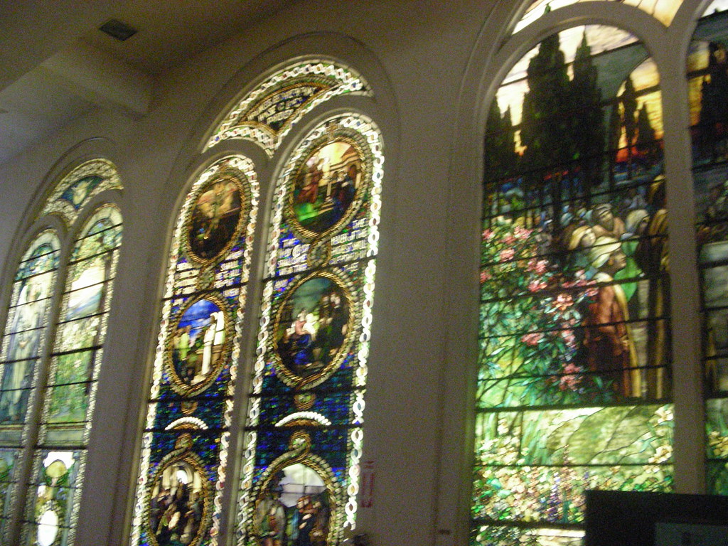 DSCN4742 Tiffany stained glass windows at Plymouth Church … Flickr