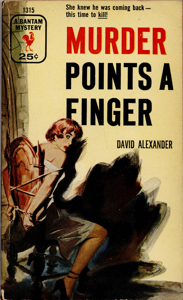 1955 Bantam 1315 1955; Murder points a Finger by David A… Flickr