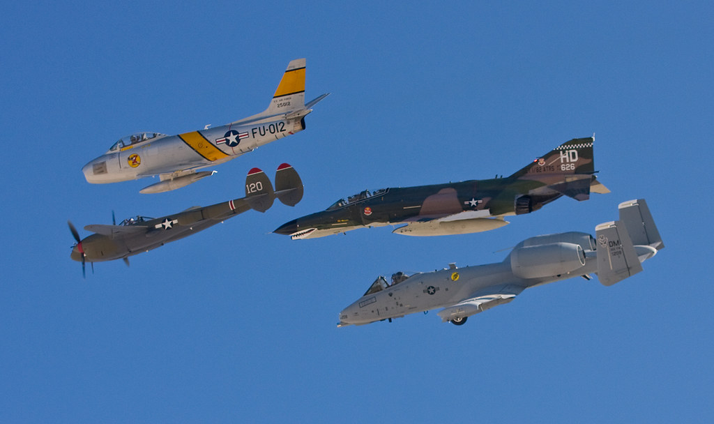 Nellis Air Force Base Airshow 2009 Heritage Flight Ken Koller Flickr