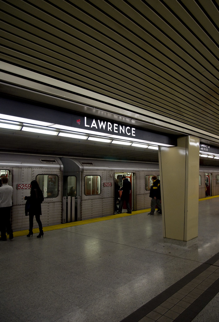 Lawrence station I like the font. It's called Toronto Subw… Flickr