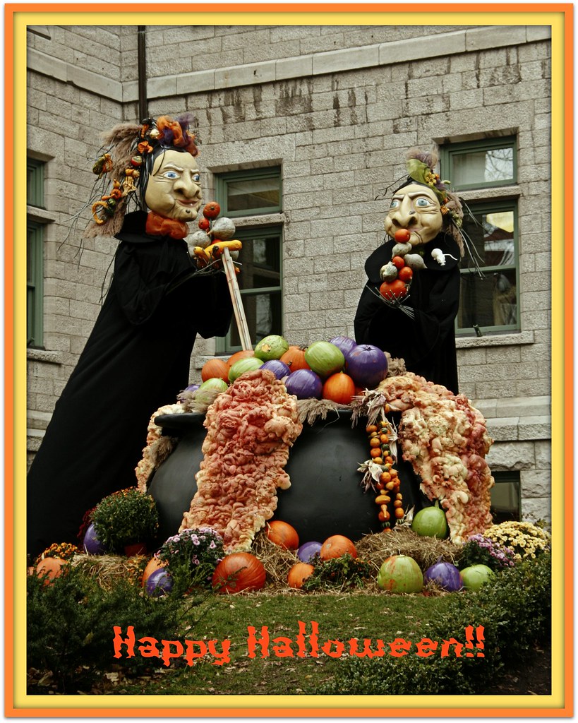 Happy Halloween In front of the City Hall in Quebec City t… Flickr