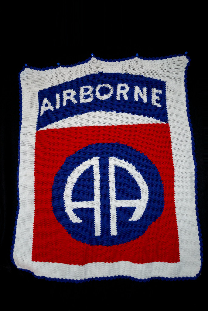 82nd Airborne Army Crochet Graphgan My wife's work on a gr… Flickr