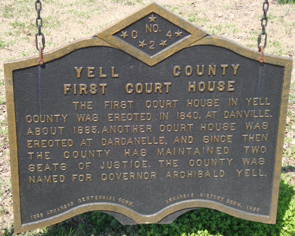 Yell County First Courthouse Marker (Dardanelle, Arkansas)… Flickr