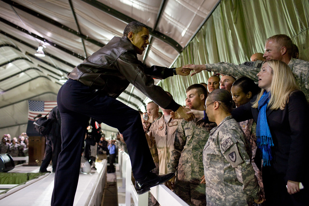 Obama Visits Troops Christmas P032810PS0671 President Barack Obama greets U.S. troops a… Flickr