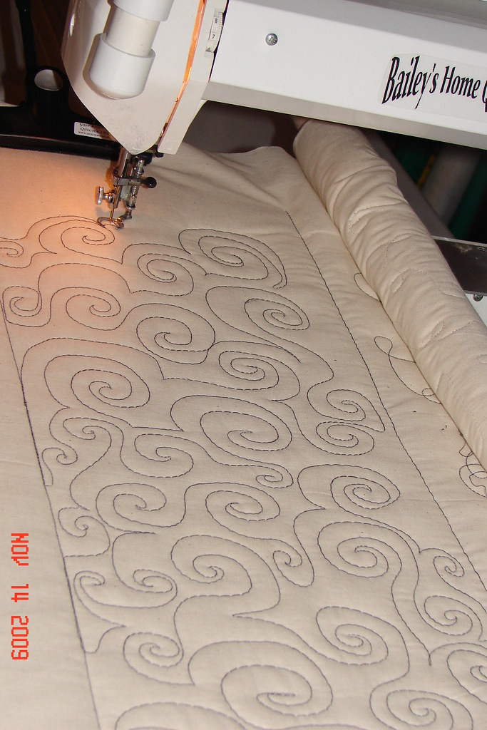 002 Practicing on my new 13" Bailey's Home Quilter and Han… Flickr