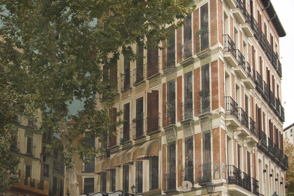 fake building Building with one side painted facade Weldon Kennedy