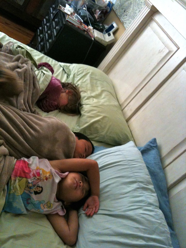 Why I can't sleep... My bed is always full of children!! (… Shelli