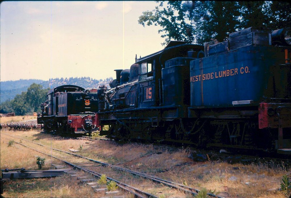 West Side Lumber Co., 1966 Shay 15 and 9 waiting for their… Flickr