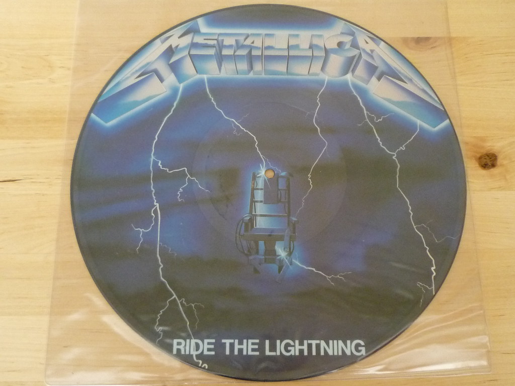 Metallica Ride The Lightning LP Picture Disc 1986 Cheesyfeet
