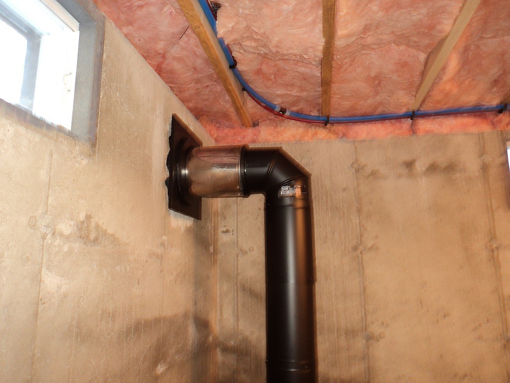 Chimney Installation from Basement for Wood Burning Stove Flickr