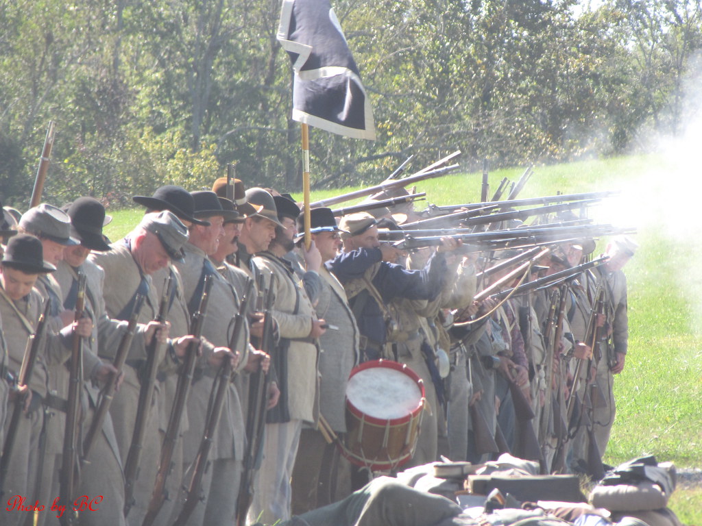 Confederate Infantry. Civil War Reenactment At Perryville … Flickr