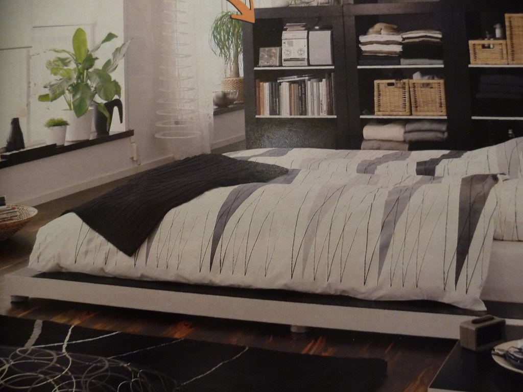 IKEA platform bed + queen size mattress IKEA platform bed … Flickr