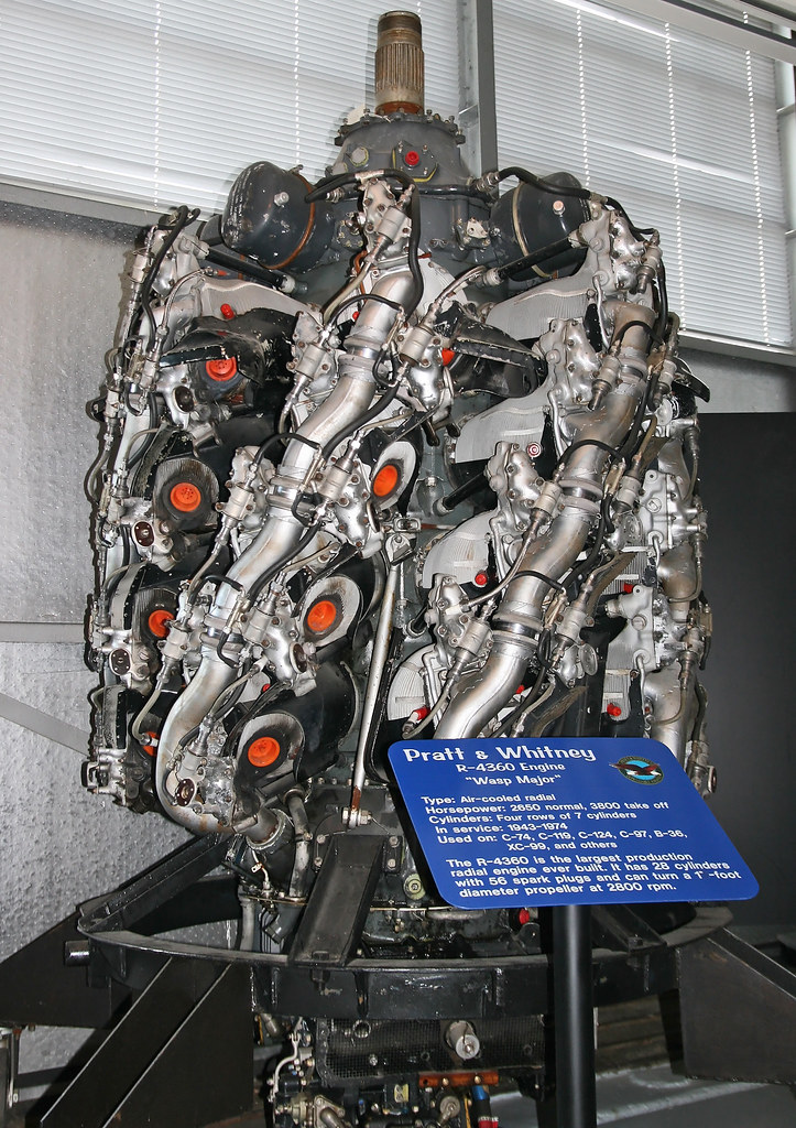 Pratt & Whitney R-4360 Wasp Major | With four rows of nine c… | Flickr