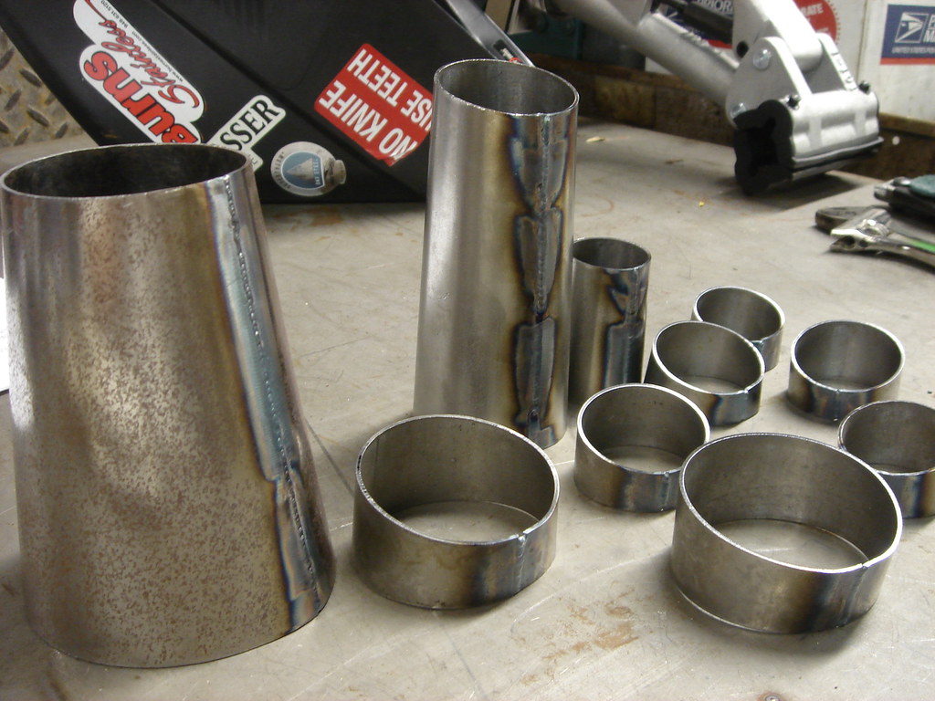 exhaust cones rolled and welded Rosko Cycles Flickr