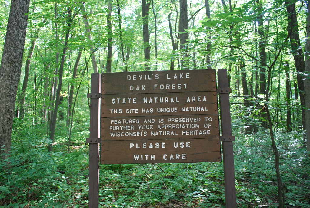 SNA Sign Devil's Lake Oak Forest Wisconsin State Natural A… Flickr