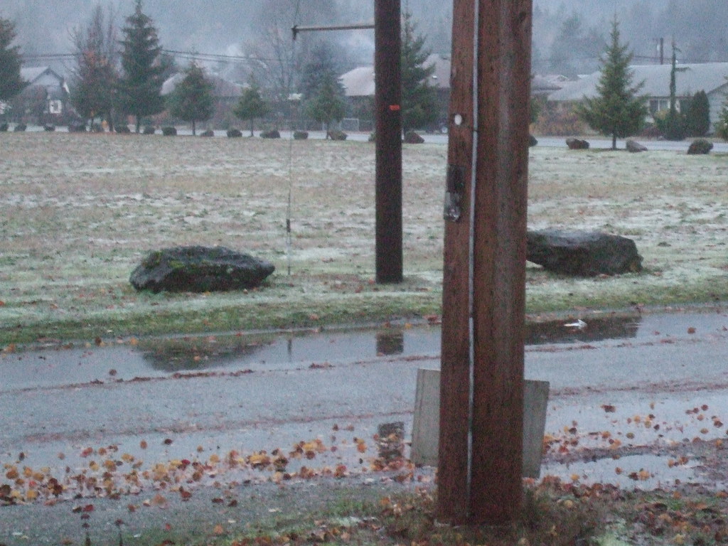 Darrington's first snow on the ground 2009 Flickr