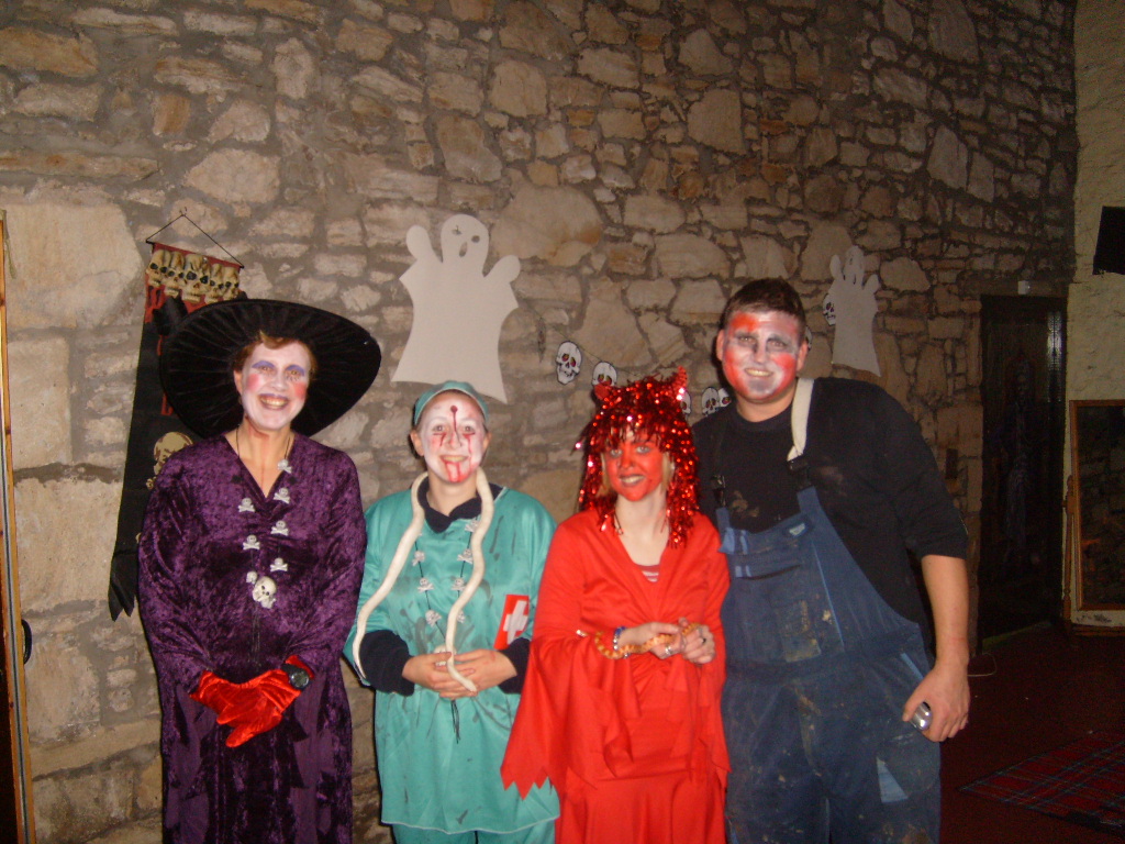 Halloween Event 2 Staff all dressed up waiting for our vis