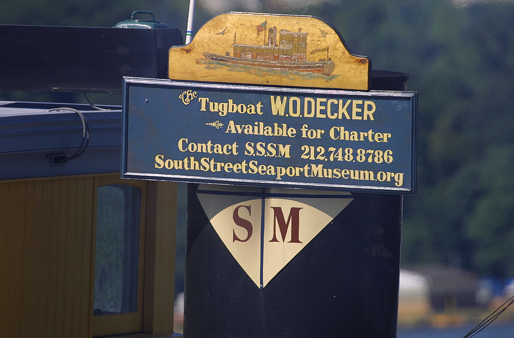 W.O. DECKER in Hudson River, New York, USA. 2007 W.O. DECK… Flickr