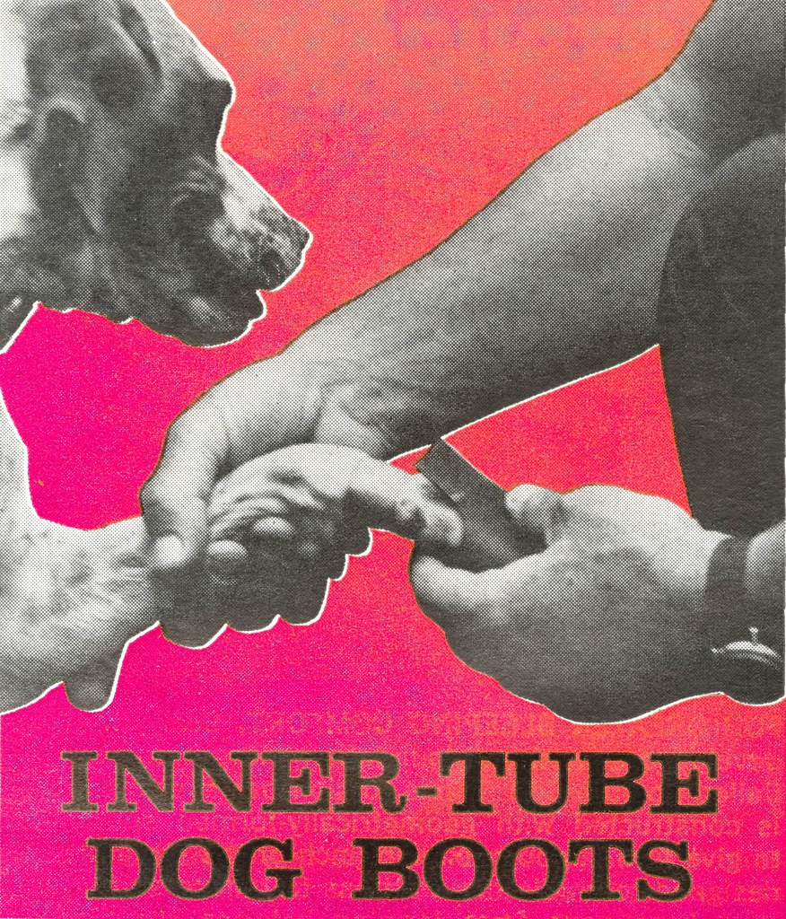 Inner Tube Dog Boots Popular Mechanics February 1970, page… Matt
