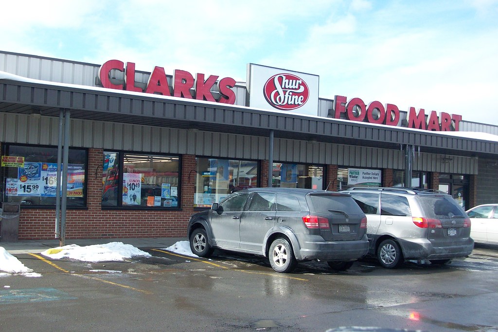Clarks Shurfine Food Mart Dryden , NY 2010. drpep Flickr